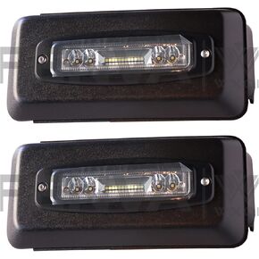 Front Bumper Insert Lights Guards Bumper Caps Cover with Light Left and Right for Ford F150 2018 2019