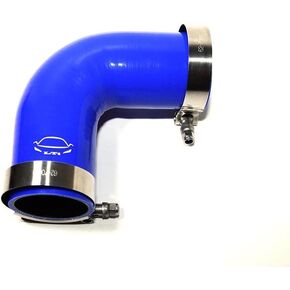 LTI Universal 57 مم 4 طبقات معززة عالية الأداء 2.25 بوصة ID 90 درجة الكوع خرطوم السيليكون مع T Bolt Clamp T304 الفولاذ المقاوم للصدأ (2.25 بوصة أزرق) in Kuwait
