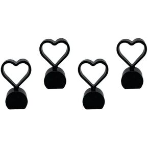 4PCS Aluminum Heart Shape Wheel Tyre Stem Covers Universal Fit Cars, SUVs, Bike and Bicycle, Trucks, Motorcycles (Red)