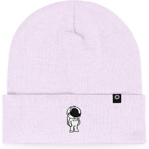 DALIX Embroidered Astronaut Beanie Cap Cuffed Knit Hat Men Women