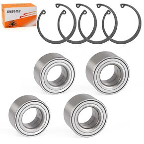 4Pcs Front & Rear Wheel Bearing + Circlip for Kawasaki Teryx KRX1000 Teryx KRX4 1000 2020-2024