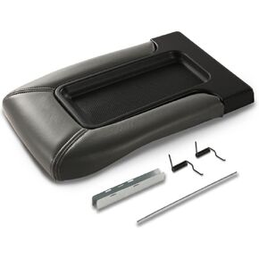 CHEDA Center Console Armrest Repair Kit with Latch Dark Gray Compatible with Chevy Silverado 1999-2007/Compatible with Chevy Suburban 2001-2006