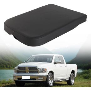 Center Console Lid Fit for Dodge Ram 1500/2500/3500 2002-2012, Center Console Armrest Lid Replaces: WP051DVAA 1QA10BD3AA 924-876 (Black)