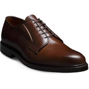 Allen Edmonds Men's Leeds Plain Toe Dress Oxford, Coffee Brown Leather 8 Medium
