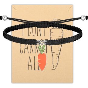 Carrot Charm Adjustable Bracelet Vegan Bracelet Jewelry Vegetarian Gift Carrot Lover Gift