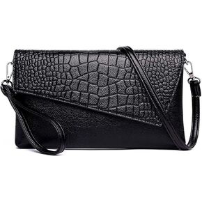 Clutch Purses for Women Casual, Small Wristlet Purses Clutch Handbags Envelope Clutch Bag, PU Leather Wristlet