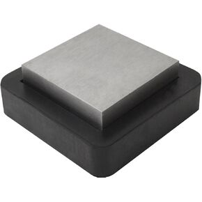 Combination 3" Steel and 4" Rubber Bench Block Jewelry Repair Making Metal Wire Forming Stamping Flattening Work Surface Tool