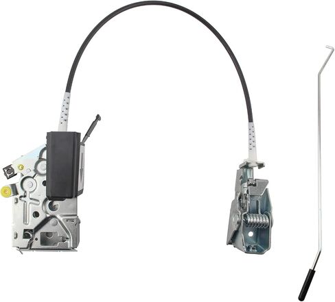 AUTOKAY F4TZ-15219A65-A Door Latch Lock Assembly Front Left Driver Side Fits for Ford F350 F250 F150 Bronco 1992-1997 LH Side Power Door Latch Lock Actuator Motor Cable Rod Kit F4TZ15219A65A in Saudi Arabia