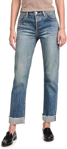MOUSSY VINTAGE Women's MV Hopewell Straight Selvedge Jeans in Saudi Arabia