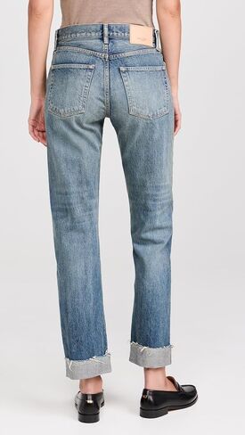 MOUSSY VINTAGE Women's MV Hopewell Straight Selvedge Jeans in Saudi Arabia