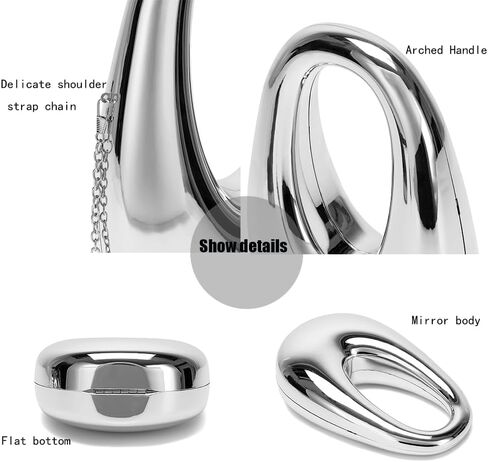 CARIEDO Women's Rhinestones Evening Handbag Acrylic Clutch Bridal Purse for Wedding Prom Night Out Party in Kuwait