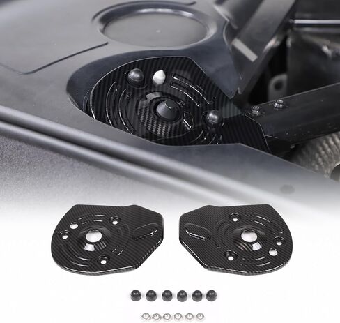 Rear Strut Tower Cover Compatible with Chevrolet Corvette C8 2020-2023, ABS Plastic Engine Bay Shock Protection Panel Cover Trim, C8 Shock Absorbing Tower Cover Accessories (matte black) in Saudi Arabia