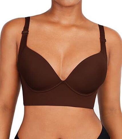 SHAPELLX Bras for Women Push Up Bra T-Shirt Bra Everyday Underwire Bra Back Smoothing Full Coverage Bra in Saudi Arabia
