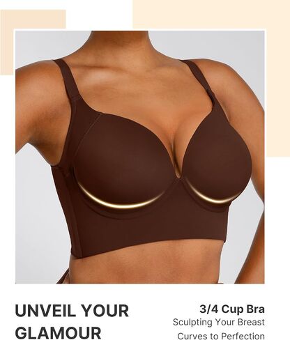 SHAPELLX Bras for Women Push Up Bra T-Shirt Bra Everyday Underwire Bra Back Smoothing Full Coverage Bra in Saudi Arabia