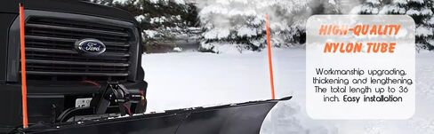 علامات دليل شفرة محراث الثلج مقاس 24 بوصة متوافقة مع Western 62595 Orange Pack of 2 in Kuwait