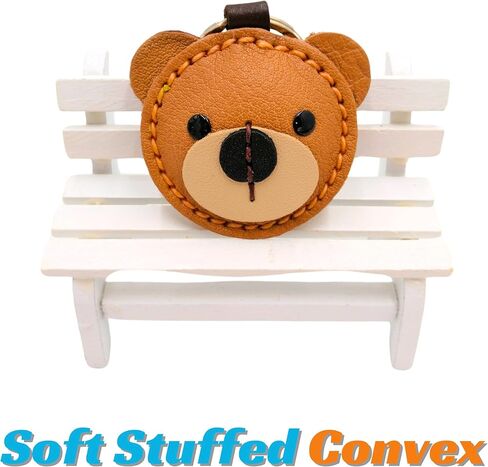 Genuine Leather Keychain, Animal Leather Keychain, Animal Keychain, Real Leather, Pet Lover Keyring Charm Pendant Gifts in Kuwait