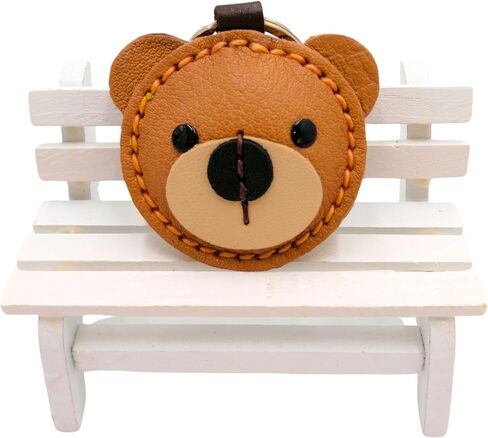 Genuine Leather Keychain, Animal Leather Keychain, Animal Keychain, Real Leather, Pet Lover Keyring Charm Pendant Gifts in Kuwait