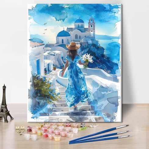 TUMOVO Moon Paint by Numbers for Adults, DIY Acrylic Paint by Numbers Kits on Canvas Fantastic Cloud Mass Book, Painting by Numbers Kit Starry Sky, Acrylic Painting Art Crafts 16"x20"(Frameless) in Saudi Arabia