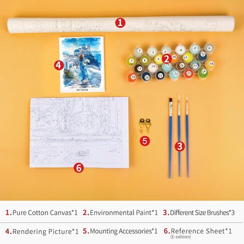 TUMOVO Moon Paint by Numbers for Adults, DIY Acrylic Paint by Numbers Kits on Canvas Fantastic Cloud Mass Book, Painting by Numbers Kit Starry Sky, Acrylic Painting Art Crafts 16"x20"(Frameless) in Saudi Arabia
