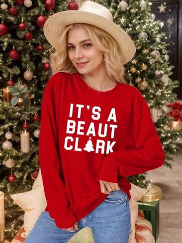 Christmas Sweatshirts for Women It's A Beaut Clark Sweatshirts Xmas Holiday Crewneck Long Sleeve Pullover in Kuwait