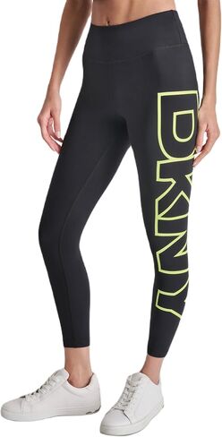 DKNY Women's Tight Exploded Logo High Waist Balance Compression Legging in Saudi Arabia