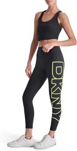 DKNY Women's Tight Exploded Logo High Waist Balance Compression Legging in Saudi Arabia