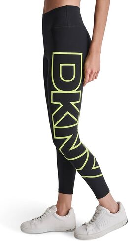 DKNY Women's Tight Exploded Logo High Waist Balance Compression Legging in Saudi Arabia