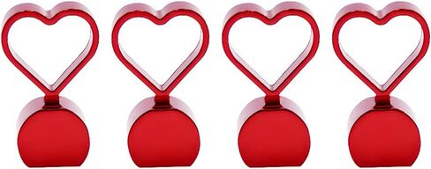 4PCS Aluminum Heart Shape Wheel Tyre Stem Covers Universal Fit Cars, SUVs, Bike and Bicycle, Trucks, Motorcycles (Red) in Saudi Arabia