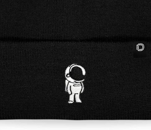 DALIX Embroidered Astronaut Beanie Cap Cuffed Knit Hat Men Women in Kuwait