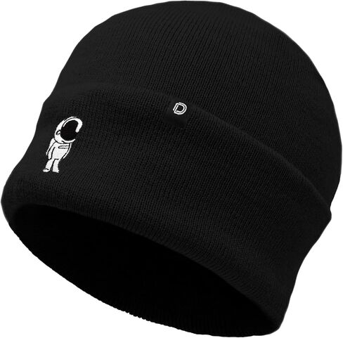 DALIX Embroidered Astronaut Beanie Cap Cuffed Knit Hat Men Women in Kuwait
