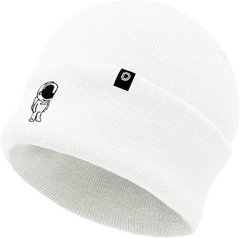 DALIX Embroidered Astronaut Beanie Cap Cuffed Knit Hat Men Women in Kuwait