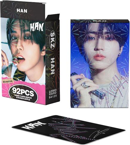 بطاقات صور KPOPBP Stray Kids 92 قطعة SKZ Rock Star ألبوم صور بطاقات KPOP هدية Lomo بطاقات Merch للأولاد والبنات SKZ (FELIX) in Kuwait