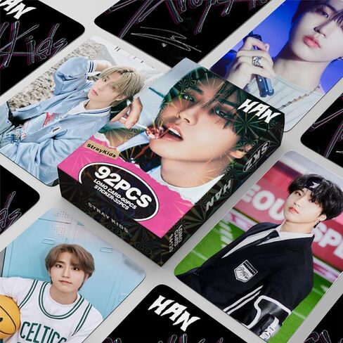 بطاقات صور KPOPBP Stray Kids 92 قطعة SKZ Rock Star ألبوم صور بطاقات KPOP هدية Lomo بطاقات Merch للأولاد والبنات SKZ (FELIX) in Kuwait