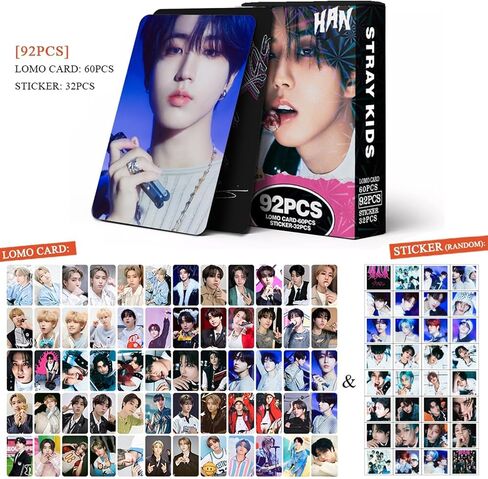 بطاقات صور KPOPBP Stray Kids 92 قطعة SKZ Rock Star ألبوم صور بطاقات KPOP هدية Lomo بطاقات Merch للأولاد والبنات SKZ (FELIX) in Kuwait