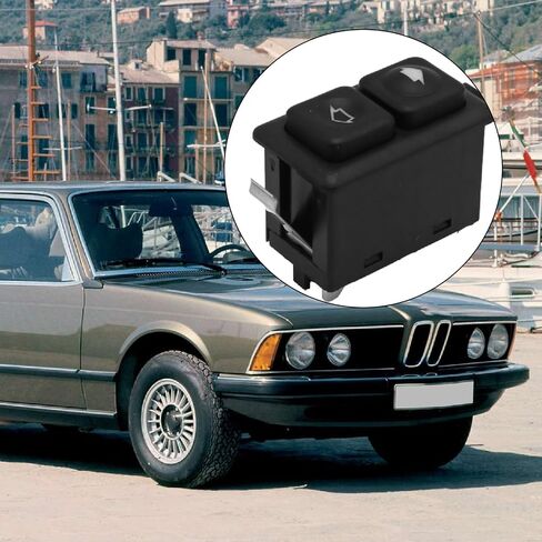 61311381205 4Pcs Power Window Control Switch Replacement for BMW 325 535i 325e 325i E23 E24 E28 E30 L6 M3 M5 M6 1982-1994 (Black) in Saudi Arabia