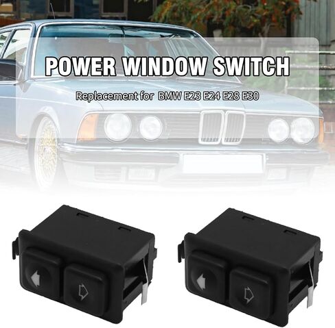 61311381205 4Pcs Power Window Control Switch Replacement for BMW 325 535i 325e 325i E23 E24 E28 E30 L6 M3 M5 M6 1982-1994 (Black) in Saudi Arabia