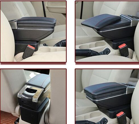 Compatible with Car Center Console Armrest Nissan Sunny/March Micra K13/Nissan Versa Almera Sedan only/Nissan Latio(Not Fit Hatchback models) 2012-2013 2014 2015 2016 2017 2018 in Saudi Arabia