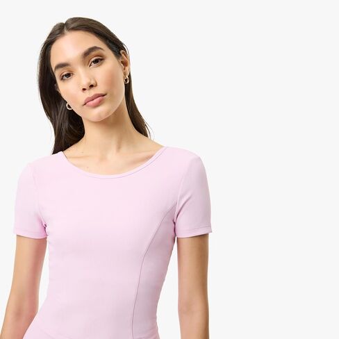 Lacoste Women's Short Sleeve Crop Top in Saudi Arabia
