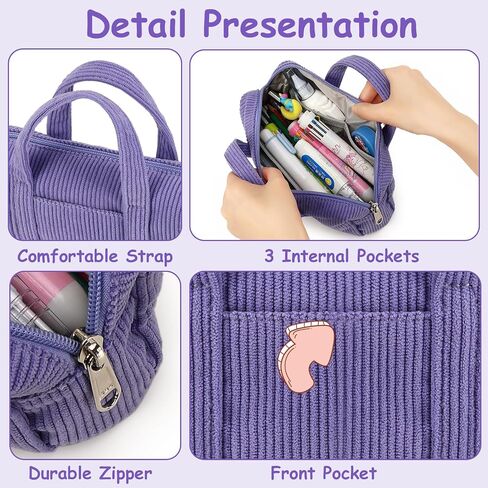 CAMTOP Pencil Case Pouch for Girls Cute Small Pencil Box School Stationery for Teen Student Kids (Black) in Saudi Arabia