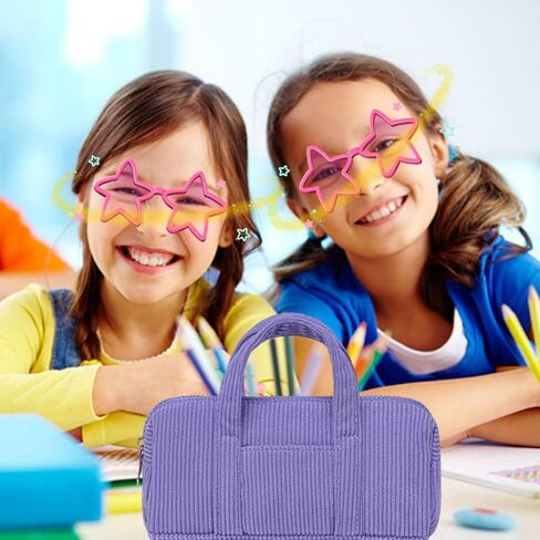 CAMTOP Pencil Case Pouch for Girls Cute Small Pencil Box School Stationery for Teen Student Kids (Black) in Saudi Arabia