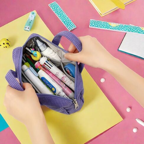 CAMTOP Pencil Case Pouch for Girls Cute Small Pencil Box School Stationery for Teen Student Kids (Black) in Saudi Arabia