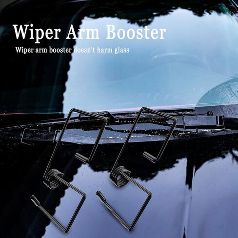 Windshield Wiper Arm Pressure Spring Booster - Enhance Visibility, Improve Performance - Fits 90% of Vehicles - Easy Installation - 2 Pieces in Saudi Arabia