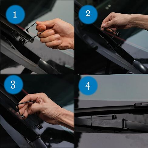 Windshield Wiper Arm Pressure Spring Booster - Enhance Visibility, Improve Performance - Fits 90% of Vehicles - Easy Installation - 2 Pieces in Saudi Arabia