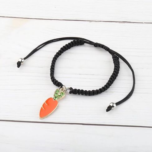 Carrot Charm Adjustable Bracelet Vegan Bracelet Jewelry Vegetarian Gift Carrot Lover Gift in Saudi Arabia