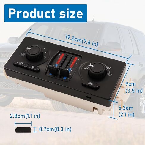 وحدة التحكم في المناخ مناسبة لسيارة شيفروليه جي إم سي بويك كاديلاك أولدزموبيل ساب ايسوزو AC لوحة التحكم المباشرة 2002-2009 استبدال 599-210XD in Kuwait