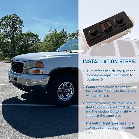 وحدة التحكم في المناخ مناسبة لسيارة شيفروليه جي إم سي بويك كاديلاك أولدزموبيل ساب ايسوزو AC لوحة التحكم المباشرة 2002-2009 استبدال 599-210XD in Kuwait