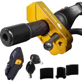Motorcycle Grip Lock - Heavy Duty Brake/Handlebar/Throttle Lock That Secures Your Bike, Scooter, Moped, or ATV in Under 5 Seconds! - Anti Theft Motorcycle Lock W/Free Holster in Kuwait