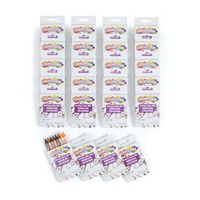 Colorations Colors Like me Crayons, 24packs of 8 Colors, Regular Size, Assortment of 8 Realistic Skin Tones, Easy for Small Hands to Grasp and Apply