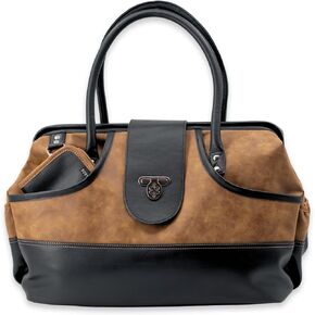 Carry on Duffel Bag for Women (Cream Duffel with Cream Eyeglass case)