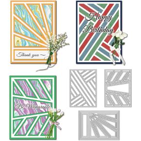 Flower Shop Cutting Dies Card Making Door Window Combination Cut Stencil Carbon Steel Die Cuts Card Scrapbooking Embossing Template for Cards Paper Craft Making Album Invitation Gift Decor